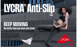 Keep Moving No Matter How You Wear Your Jeans with LYCRA® Anti-Slip Fiber | Know More